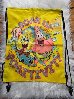 SpongeBob SquarePants Design Drawstring Bag